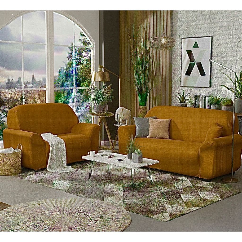 Kit capa para sofá 2 e 3 lugares lisa ligadinha alta qualidade