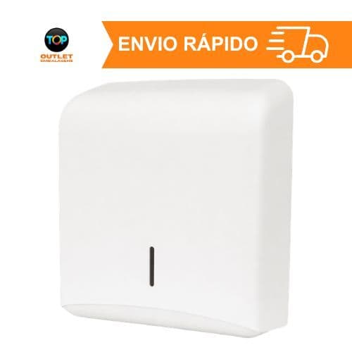 Dispenser para Papel Toalha Interfolha Banheiro Buffet Escritório Loja Empresa Branco
