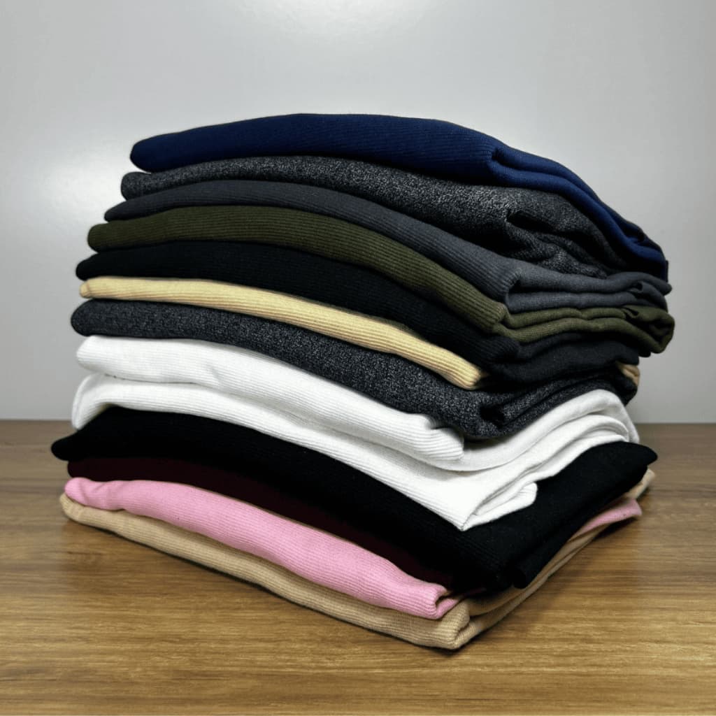 Pacote C/ Retalhos Ribana Canelada 2x1 G para punho, gola, vestidos, blusas Peças G grande acima de 80cm 1kg rendimen2m