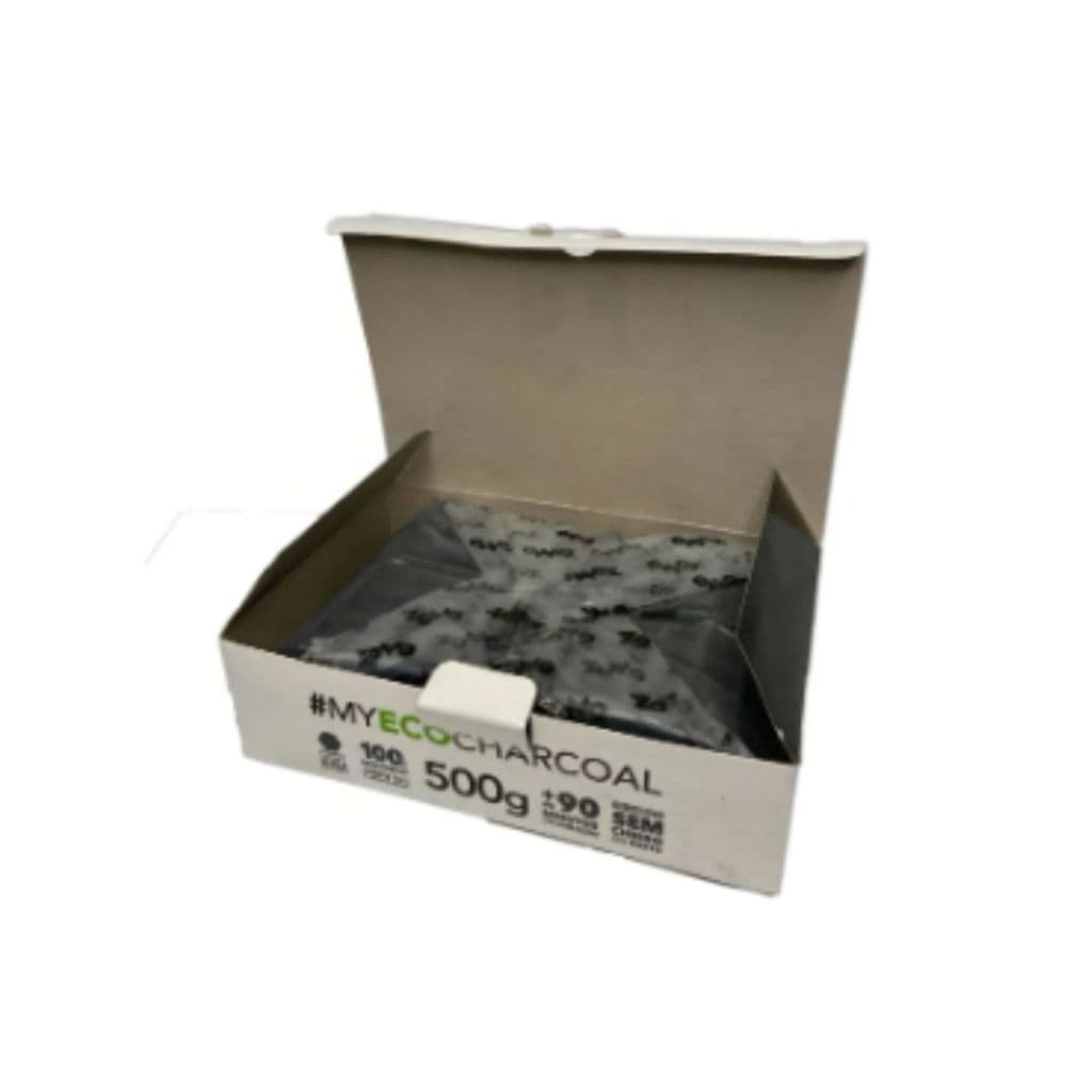 Carvão ecologico para defumação e seções