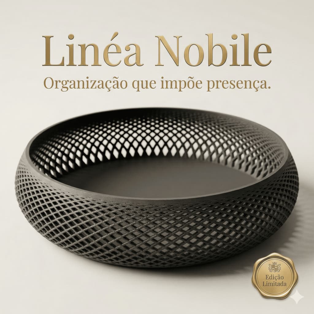 Cesta Bowl Organizador (Cores Diversas)  de Mesa 21cm Minimalista 3D | Porta Chaves e Acessórios Moderno Decorativo