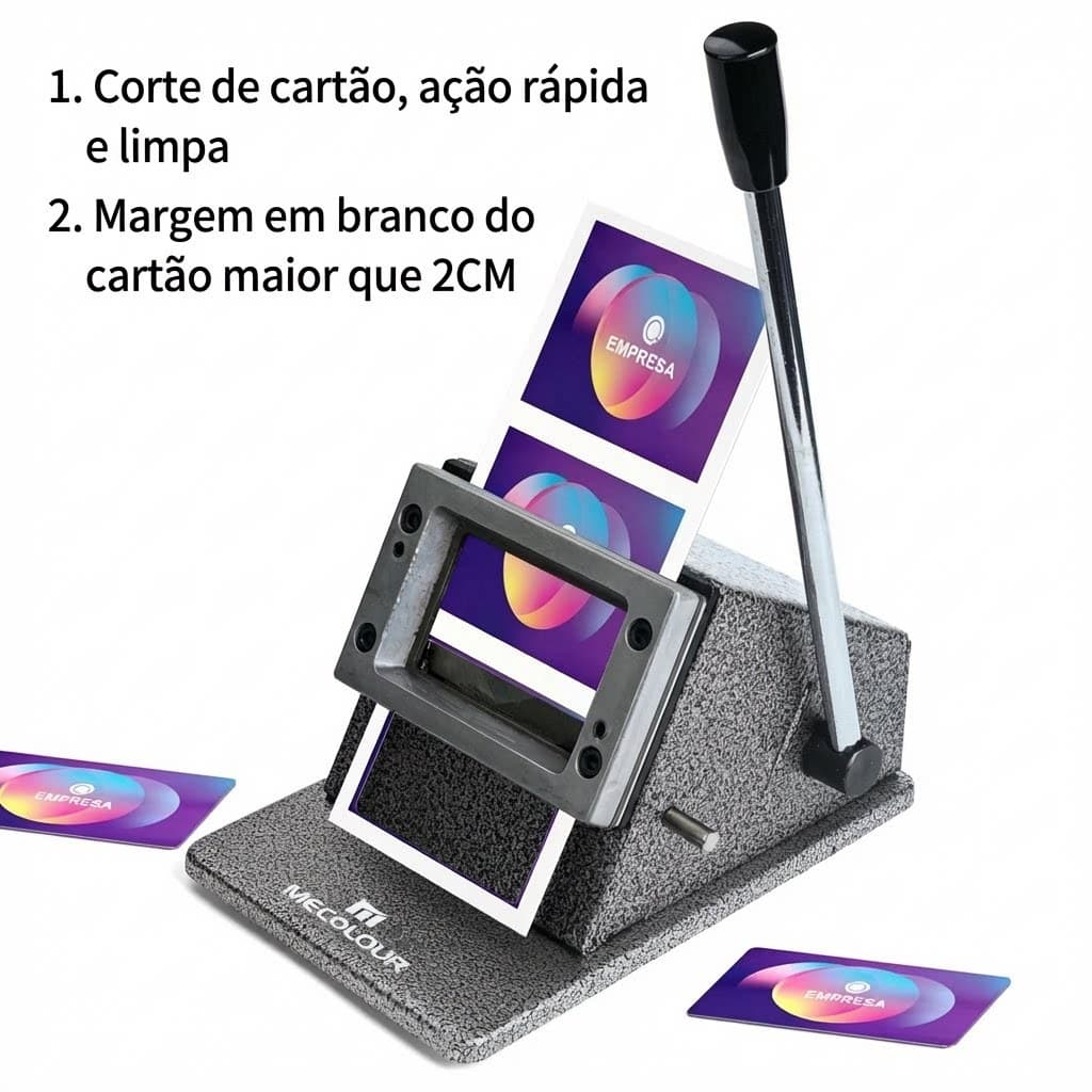 Máquina de Corte de Cartões de PVC 86 x 54 mm, Ferramenta de Corte Manual para Cartões de Visita