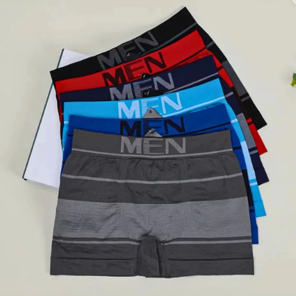 Kit Cuecas Boxer Men Sem Costura Microfibra Casual Premium Toque Macio Masculino PROMOÇÃO