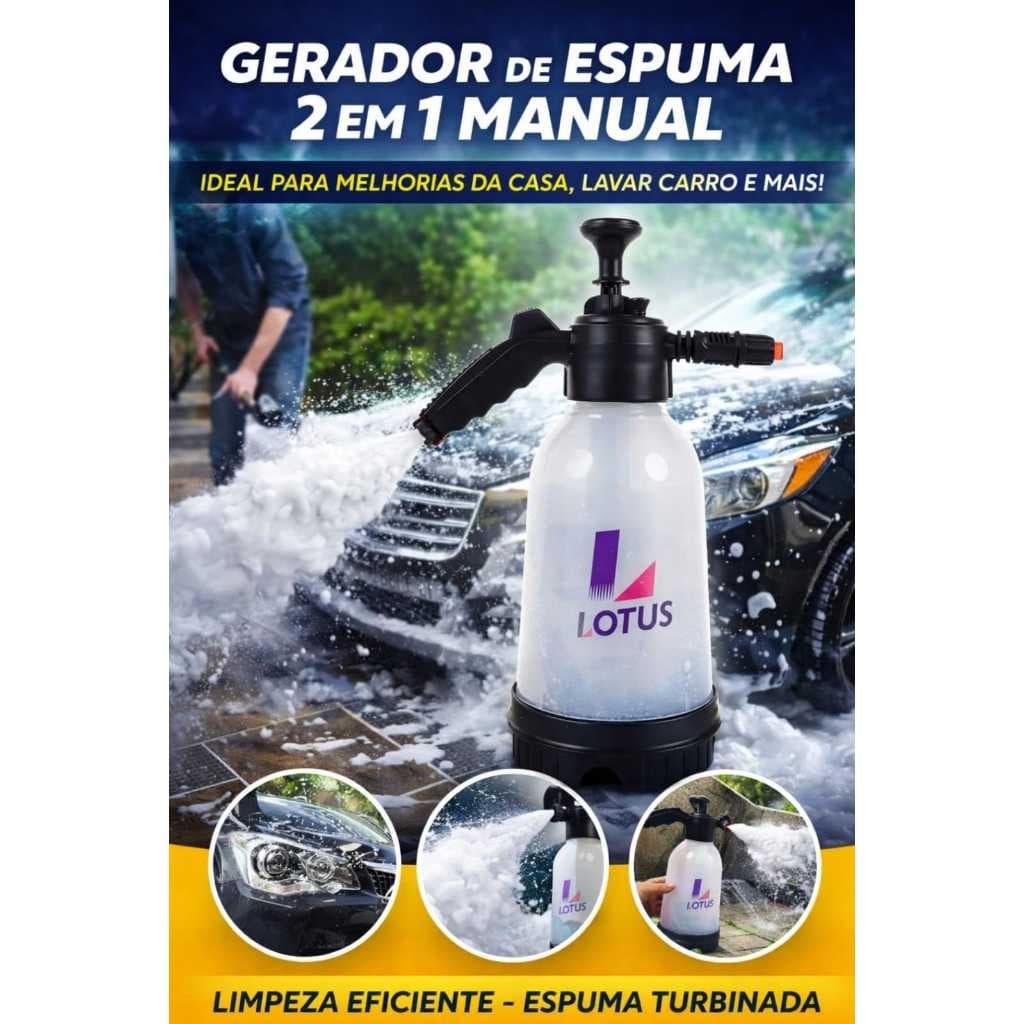 Gerador De Espuma 2 Em 1| Pulverizador Manual 2018