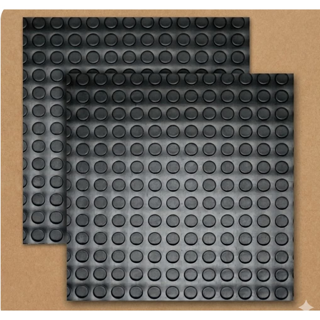 Piso Moeda Borracha Anti Derrapante 0,50 X 0,50m Resistente