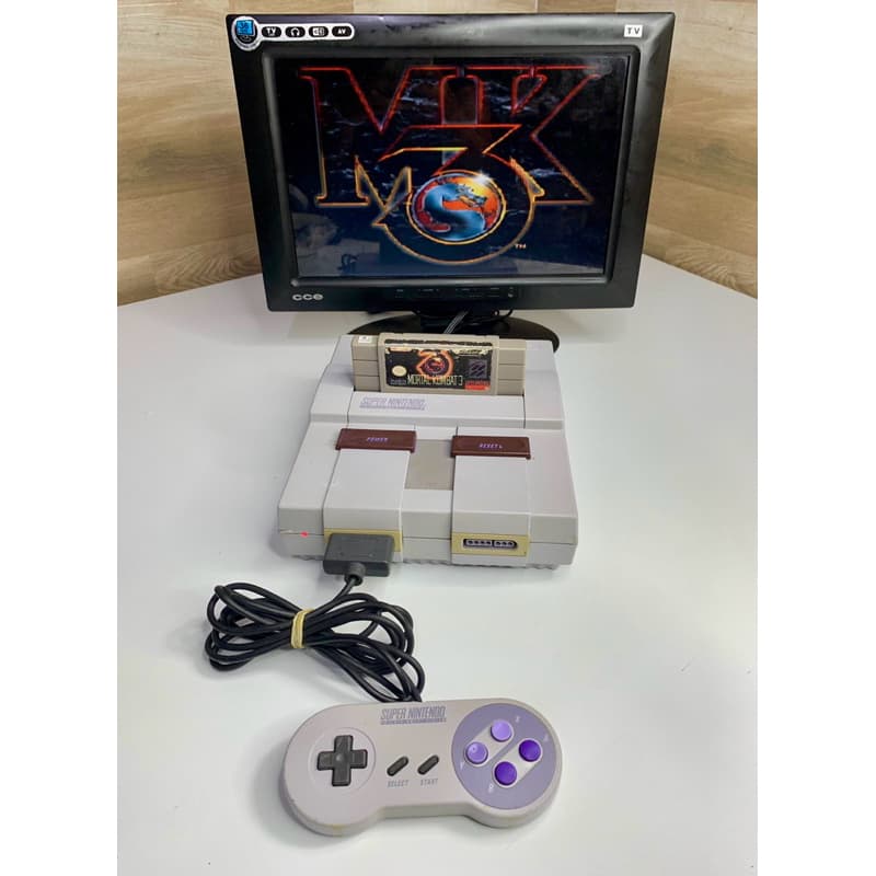 Super Nintendo Fat  + Mortal Kombat 3