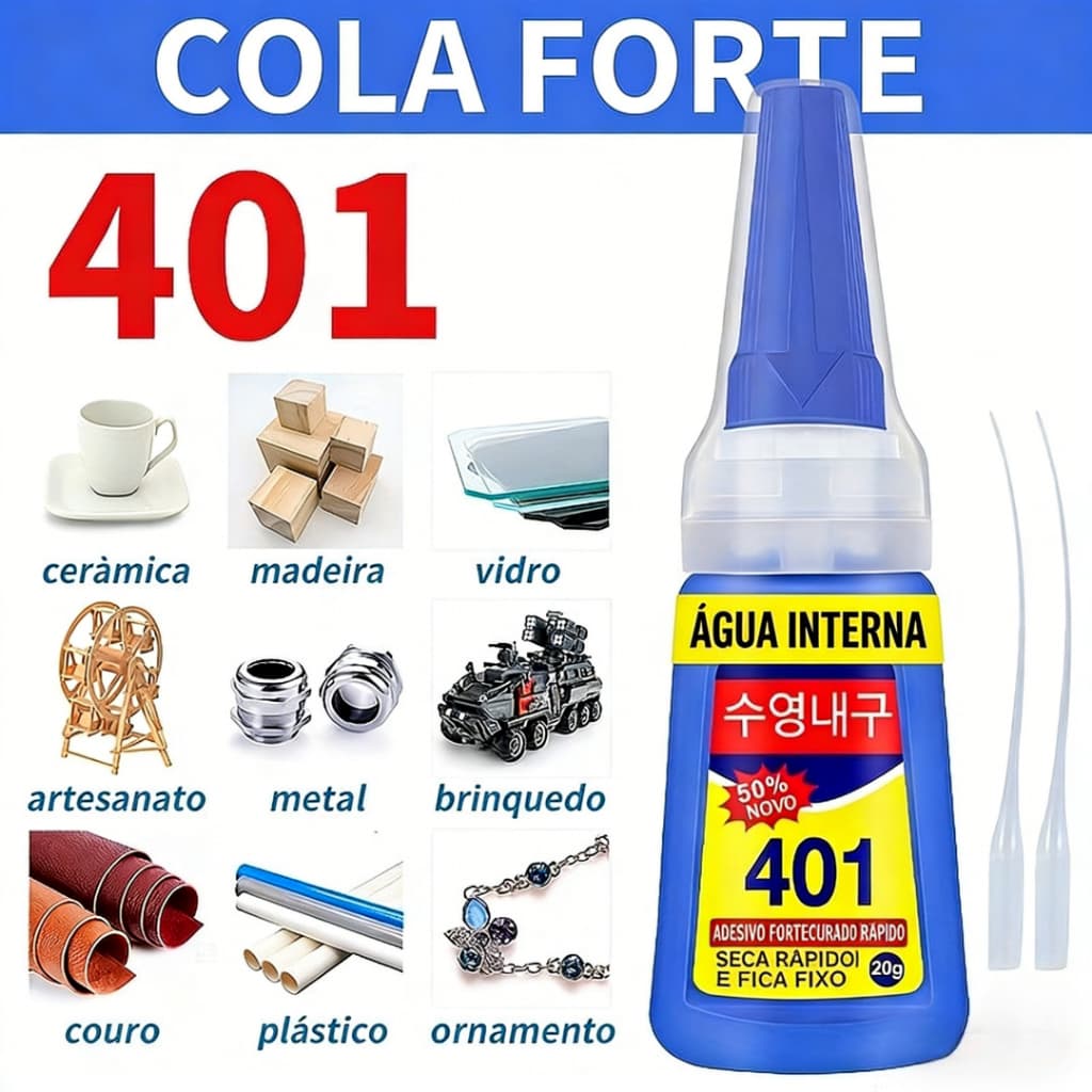 20g/10g de Super Cola , Especializada para Reparos Domésticos, Artesanato em Calçados, Cristais, Móveis de Madeira
