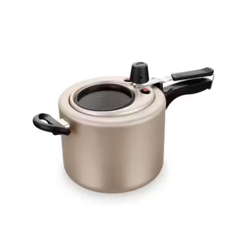 Panela De Pressão 4,5 Litros Com Visor Vidro grande Inquebrável Mta