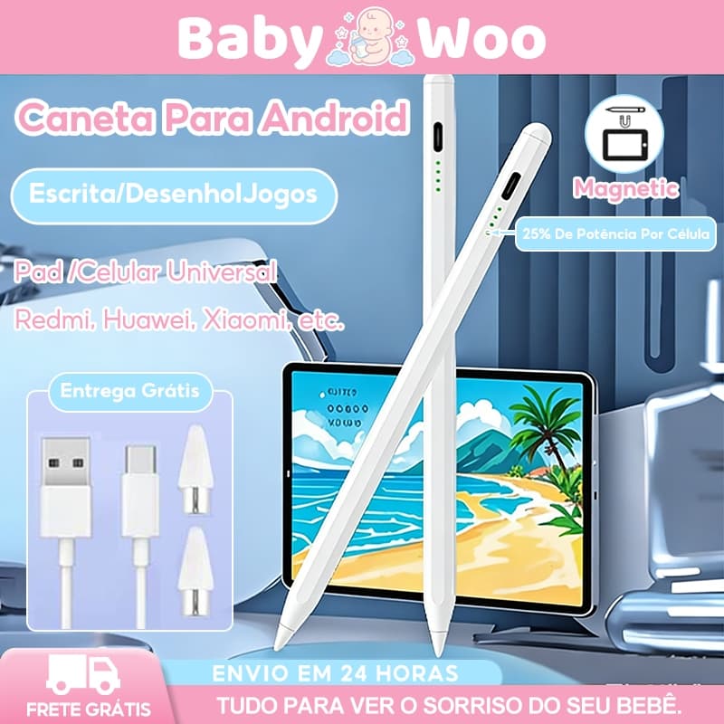 Caneta Stylus Touch Ponta Fina Escrever Adequada Para Redmi Huawei Android Universal Sem Atraso De Escrita