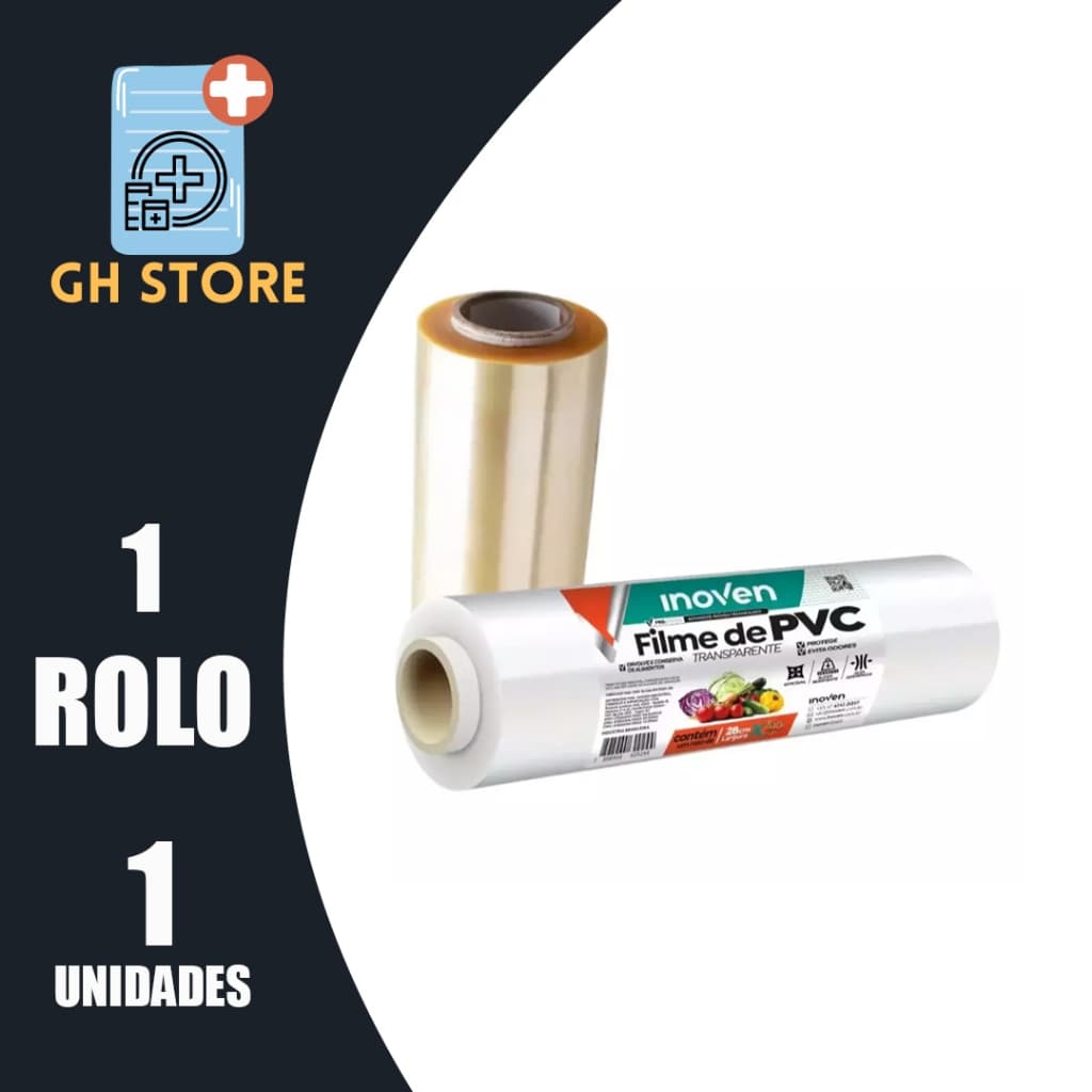 Rolo Bobina Plastico Filme Pvc Esticavel Resistente - INOVEN