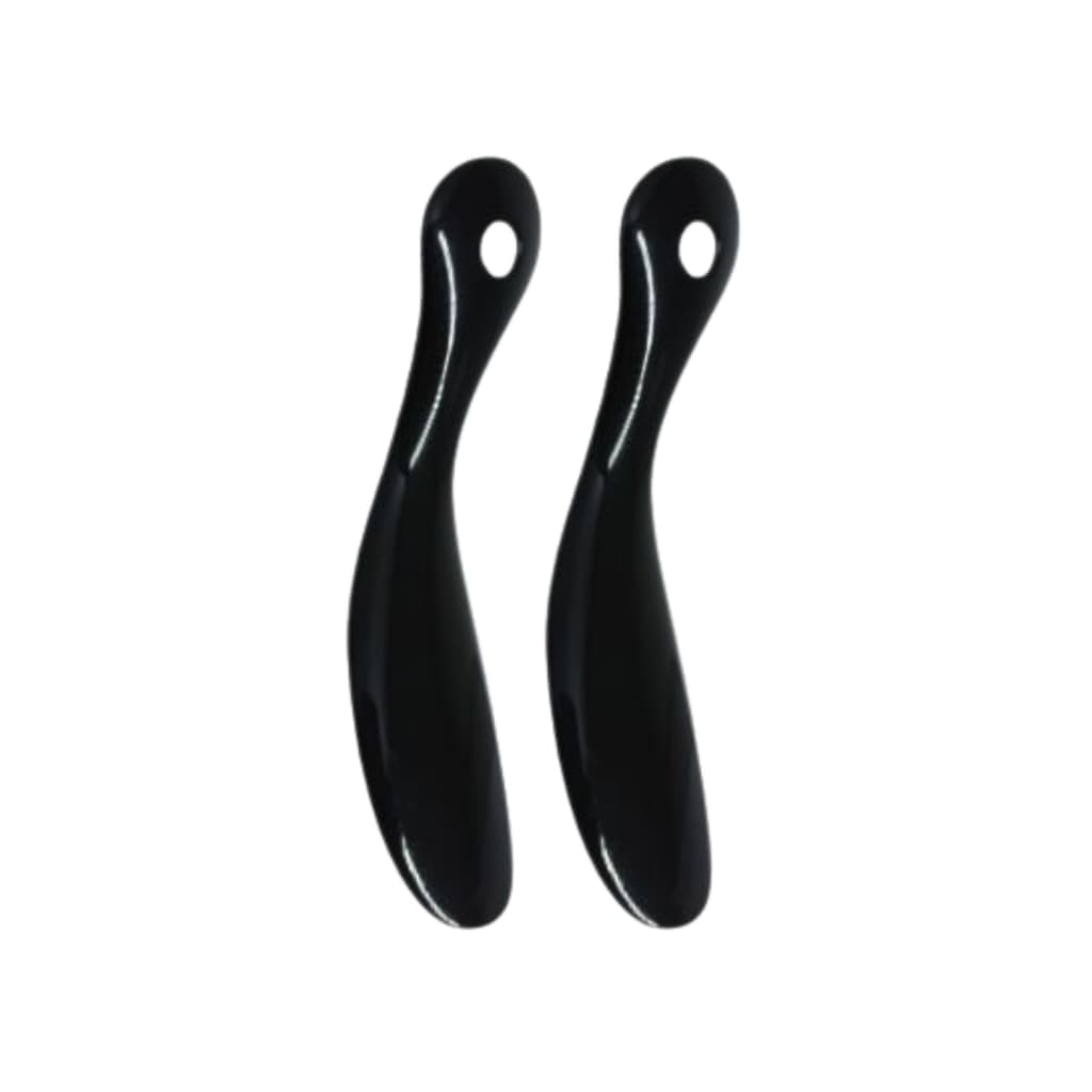 Kit Com 2 Calçadeiras de Sapato 18cm Plástico Resistente Calçador Para Tênis Bota Calçados Acessório Para Calçar