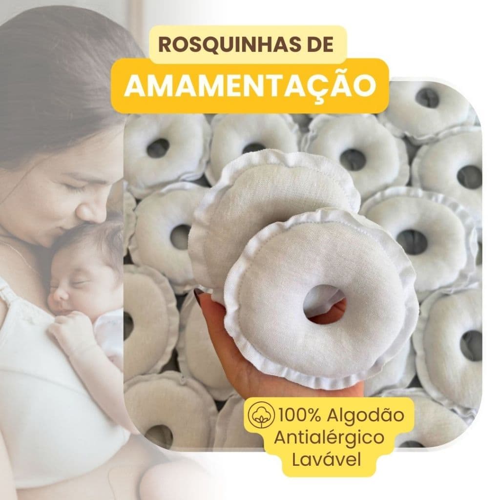 Rosquinhas para Amamentação Protetor de Seios Lavável Macia