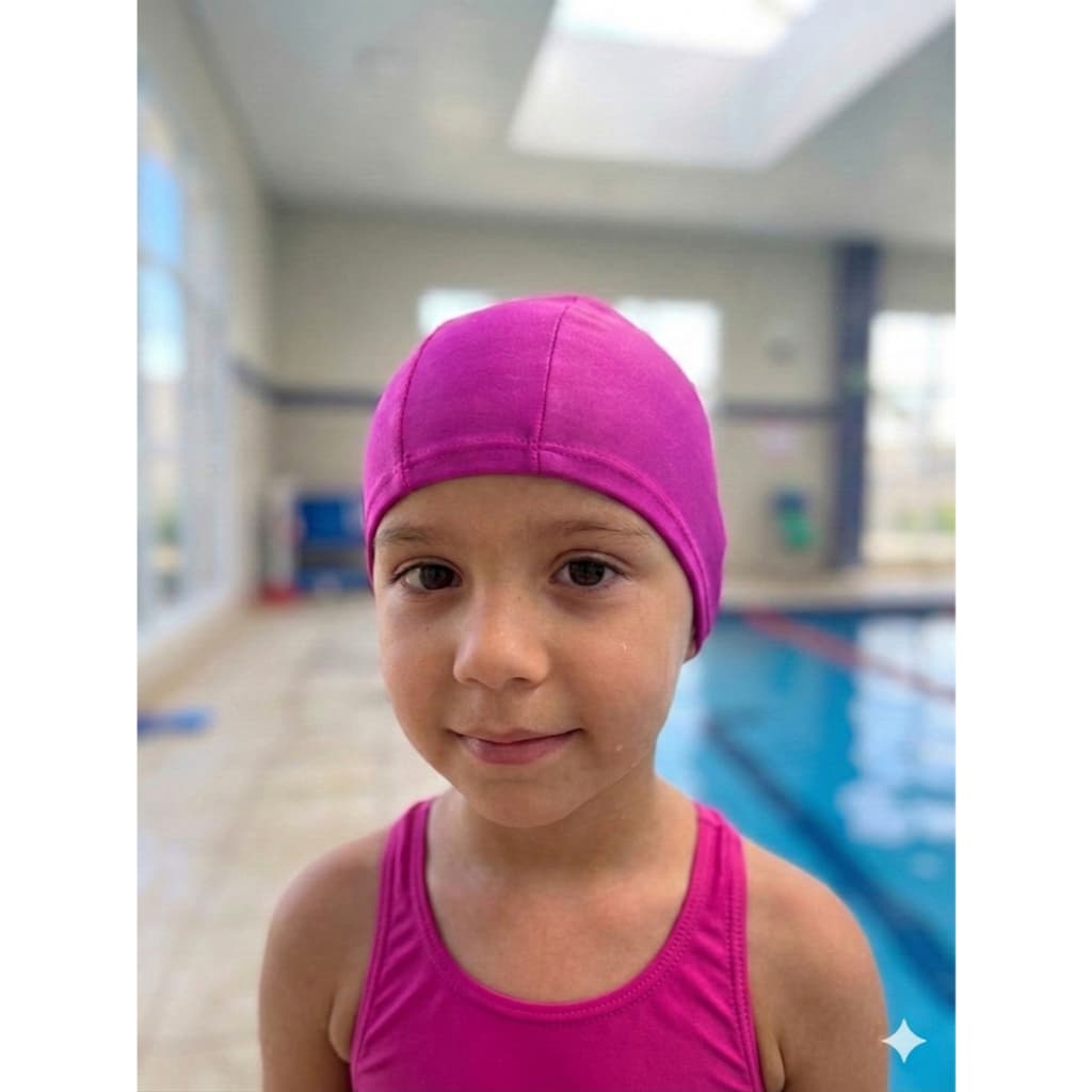Touca Infantil Natação Piscina Confortável Premium Poliamida
