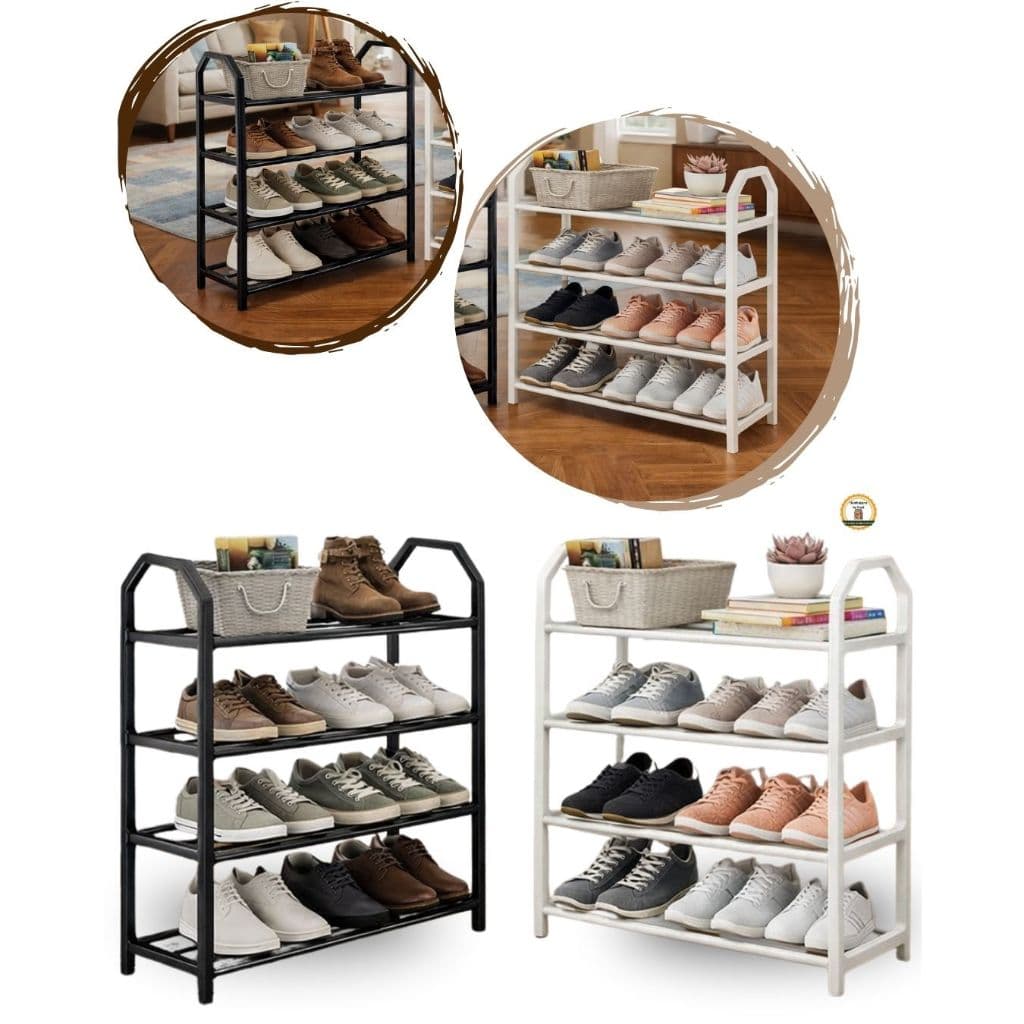 Sapateira 4 Andares Organizadora de Sapatos Multiuso Desmontável