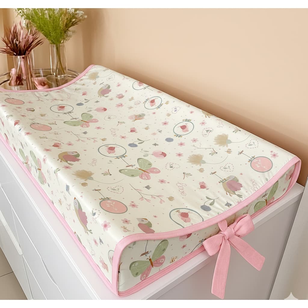 Trocador De Cômoda Americano Anatomico COM Capa PLÁSTICA Removível