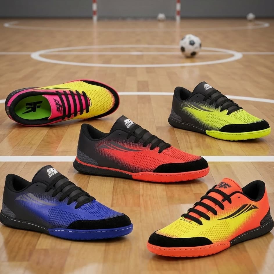 Chuteira Futsal de Quadra Masculina 3F Futebol Salão Super Confortável e Reforçada - Promoção !