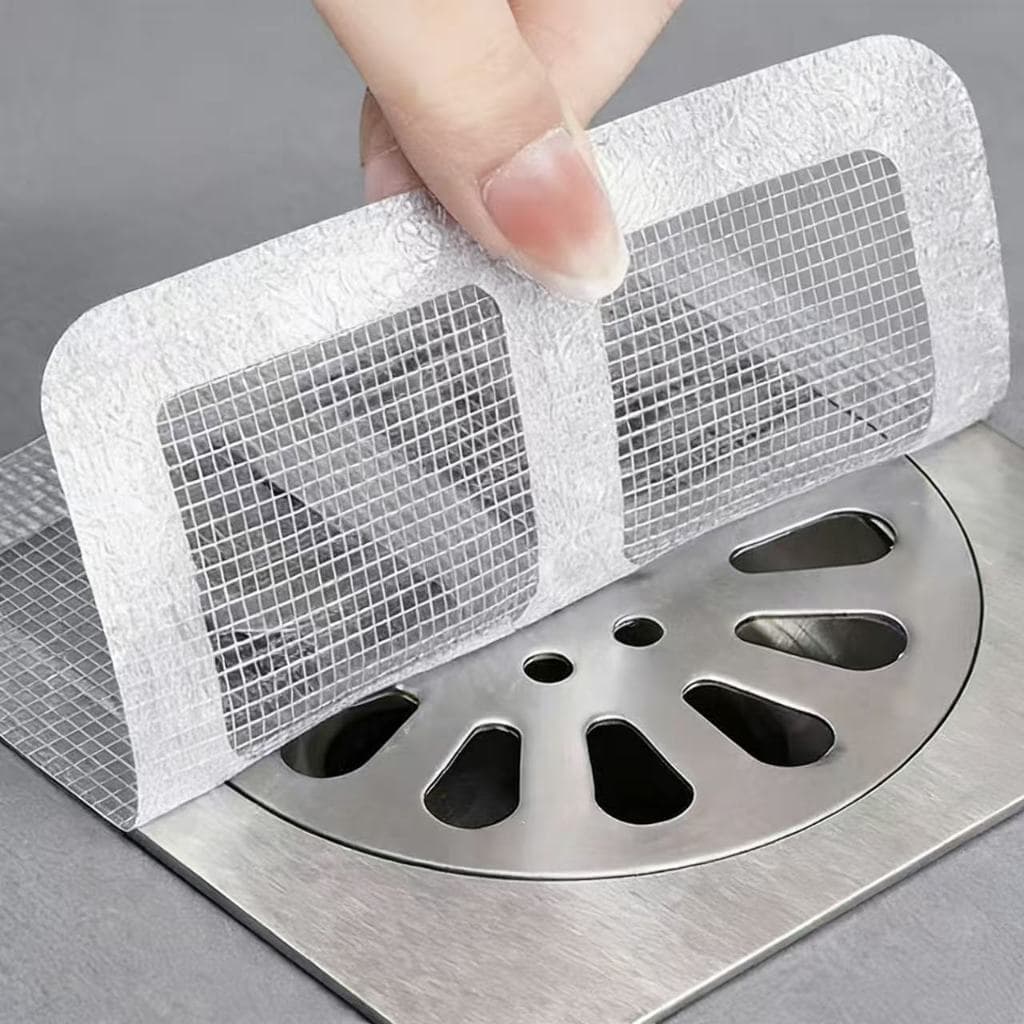 Kit 10/15/20 Adesivos Protetores de Ralo Tela Descartavel Anti Entupimento e Anti Insetos Para Casa Fácil e Pratico