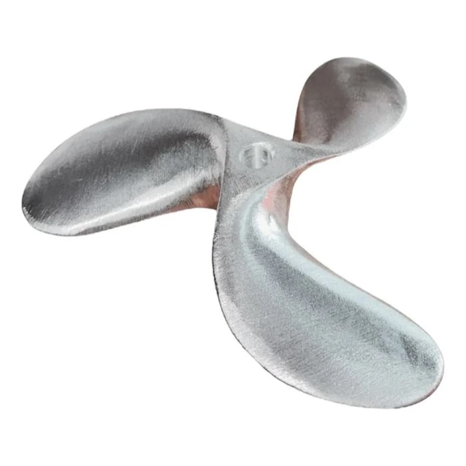 Hélice 3 Pás P/ De Alumínio Motor Rabeta 7hp