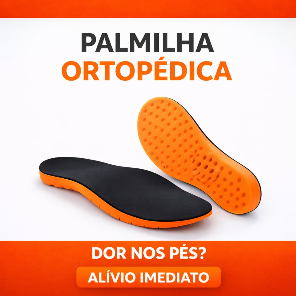 Palmilha Gel Confortável Ortopédica Ajustável Para Tênis Trabalho Em Pé