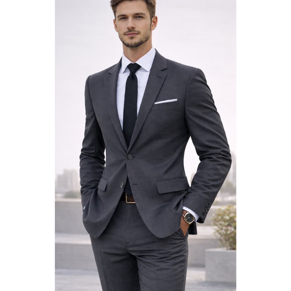 Terno Social Masculino Executivo Microfibra Slim Promoção