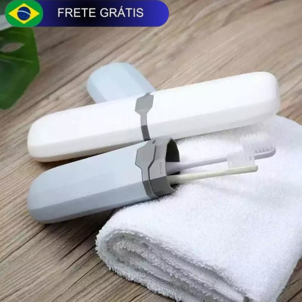 Porta escova de dentes resistente transparente estojo para bolsas e necessaries