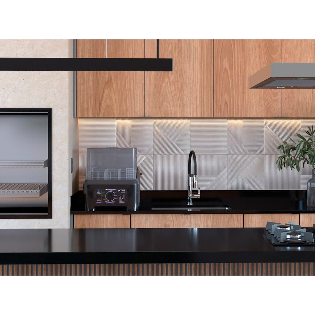 Lava Louças Portátil Praxis LLPP 127V / 220V Semi Automática Compacta Preta