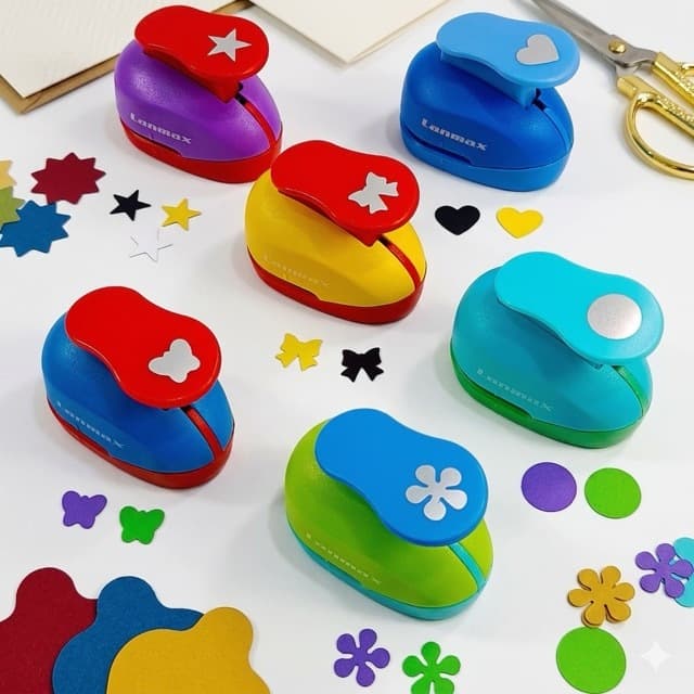 Furadores De EVA E Papel 16mm - flor, Estrela, Laço, desenhos variados