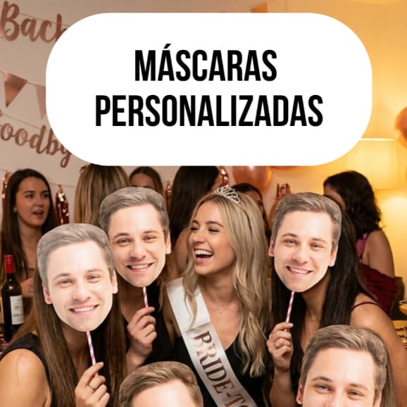 Máscaras Rosto Festa Formatura, Casamento, aniversário, noivo, noiva, Máscara rosto personalizada despedida de solteira