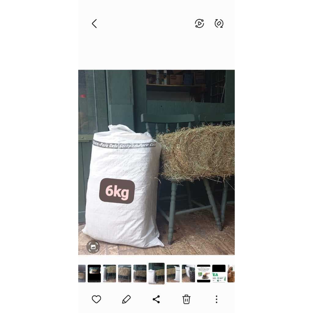 FENO Premium SACÂO de 6 kg Aroma erva doce cavalo coelho porquinho da índia e ninhos de galinha