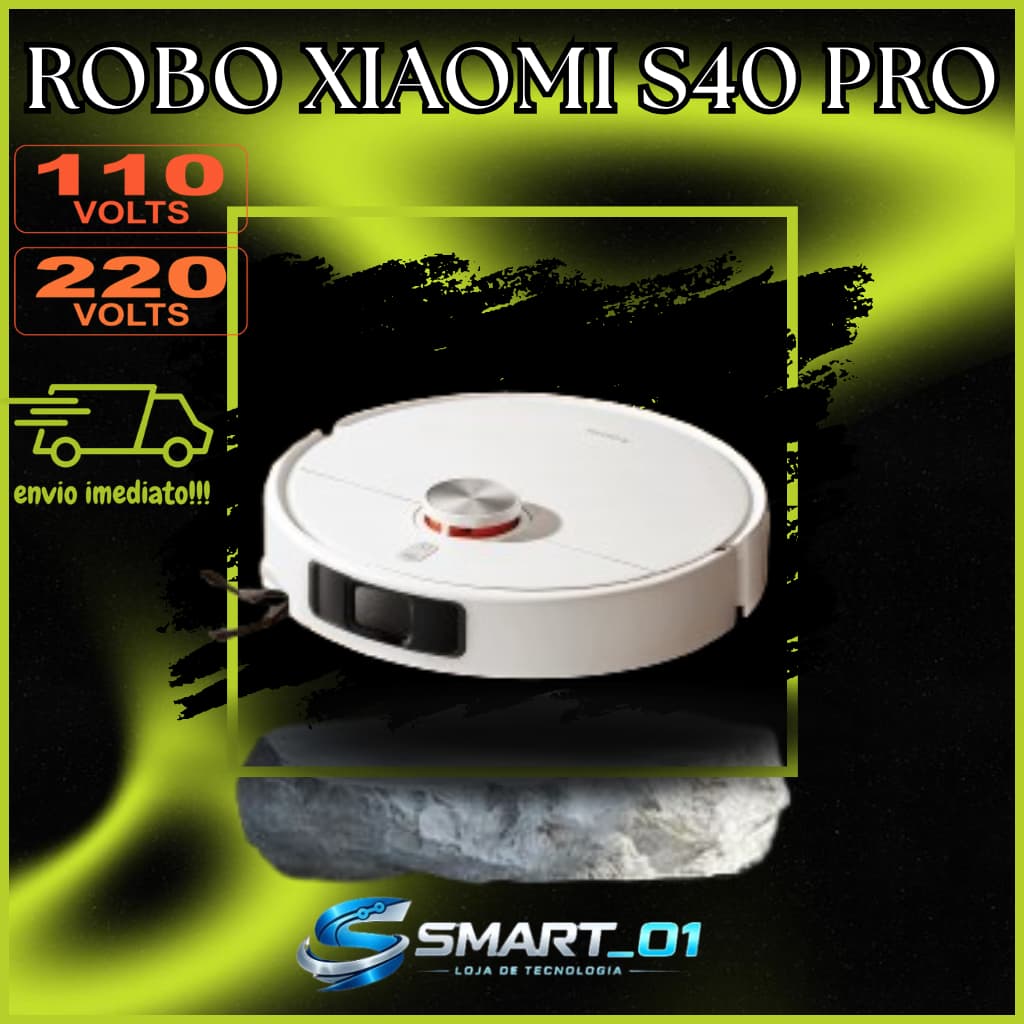 Aspirador Xiaomi Mi Robot Vacuum S40 Pro OV71GL / Bivolt - Branco ( LER DESCRIÇÃO! )