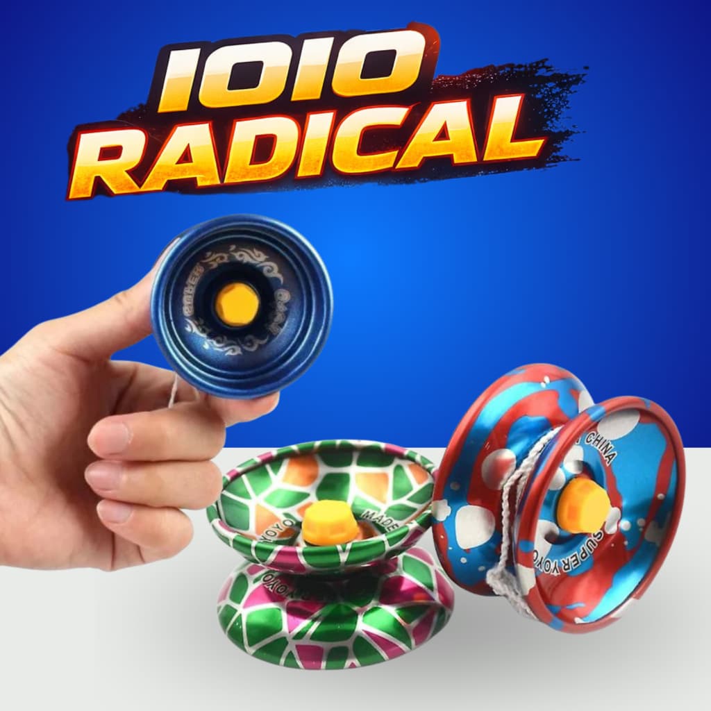 ioio de metal alumínio yoyo profissional com rolamento roletado brinquedo ioio colorido 7 esfera