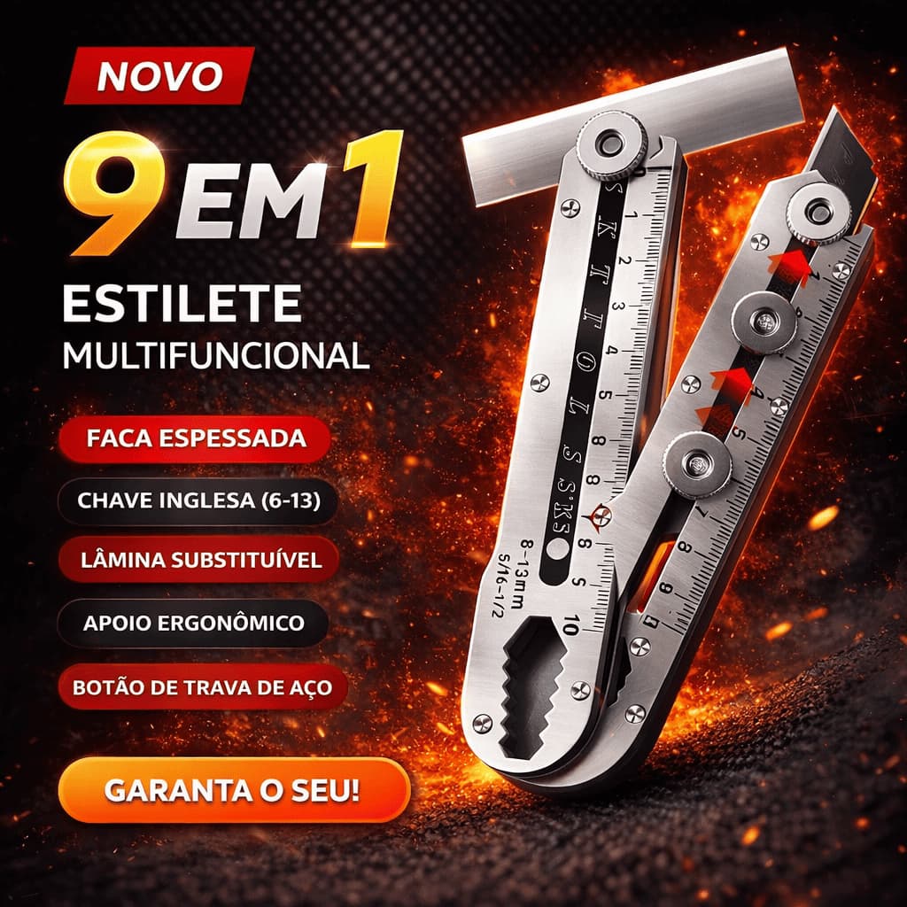 Estilete Profissional 18mm  Aço Inox Com Trava Cortante Afiado Ferramenta Multiuso