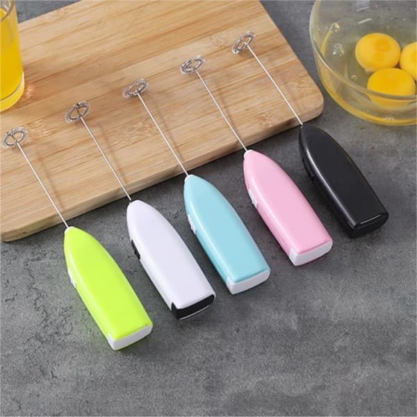 Mini Mixer Batedor De Bebidas Café Leite Ovos Clara Portátil Elétrico Inox Misturador Promoção