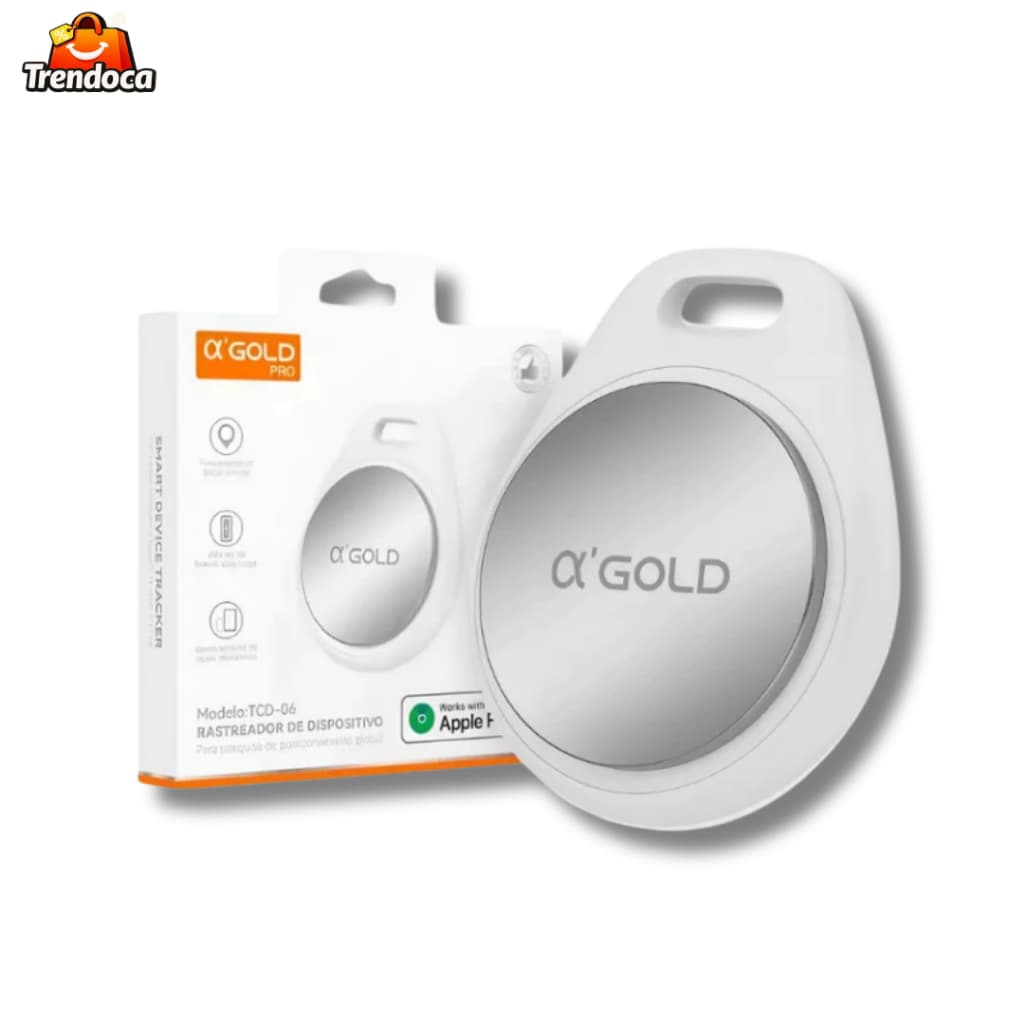 Rastreador Bluetooth Portátil A’GOLD | Localizador A Prova D'Água - Compatível Apple Find My / iOS