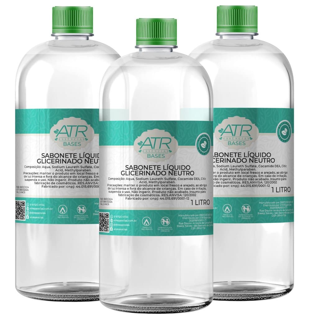 Base para Sabonete Líquido Glicerinado Neutro ATR Essências