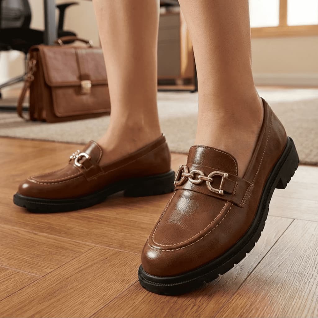 Mocassim Oxford Feminino Sapatilha Tratorado Loafer Conforto