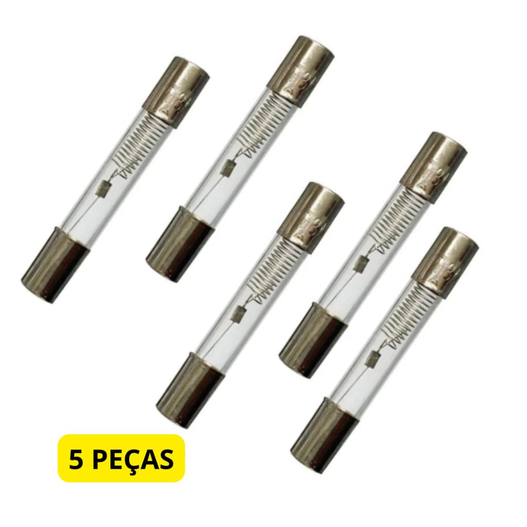 Fusível Vidro Retardo de Alta Microondas 5k 800ma Reposicao Alta Qualdiade