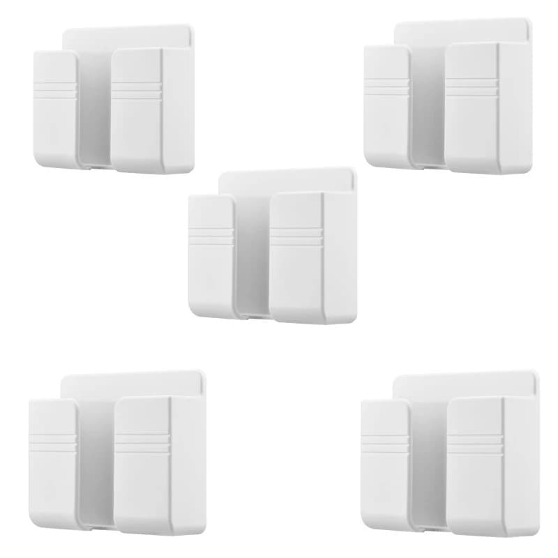 Kit com 5  Suporte de Parede Adesivo para Celular e Controle Remoto. Armazenamento e Multiuso