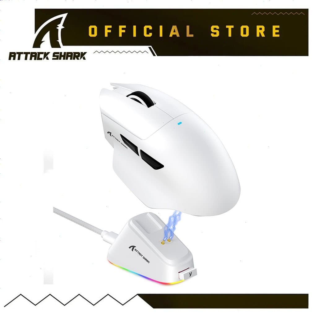 ATTACK SHARK V6 Ultra-Light Tri-Mode Gaming Mouse