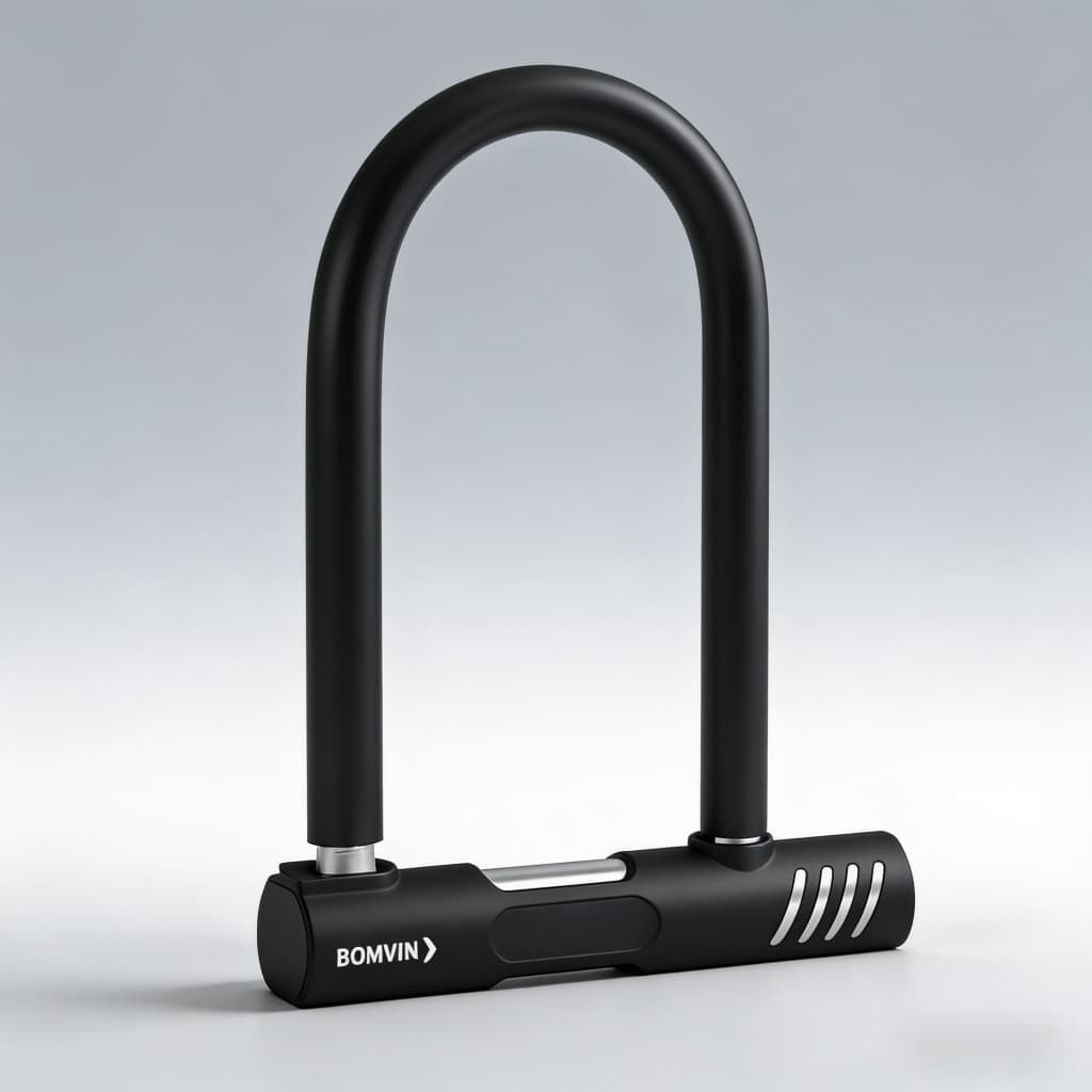 Cadeado 20x13cm para Bike Bicicleta U Lock Trava Antifurto com 2 Chaves Reforçado Alta Segurança