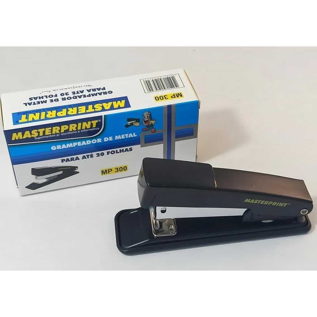 Grampeador Para 20 Folhas Mp-300 Masterprint Cor Preto