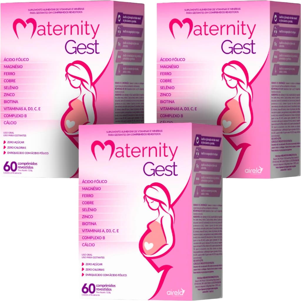 Suplemento para Gestantes Maternity Gest Airela com 60 comprimidos