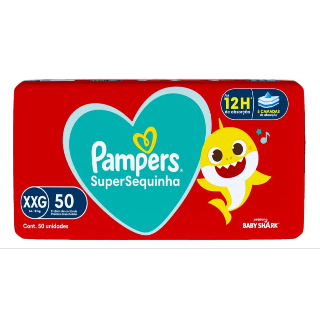 Fralda Descartável Pampers Supersequinha Super Xxg 50 Und