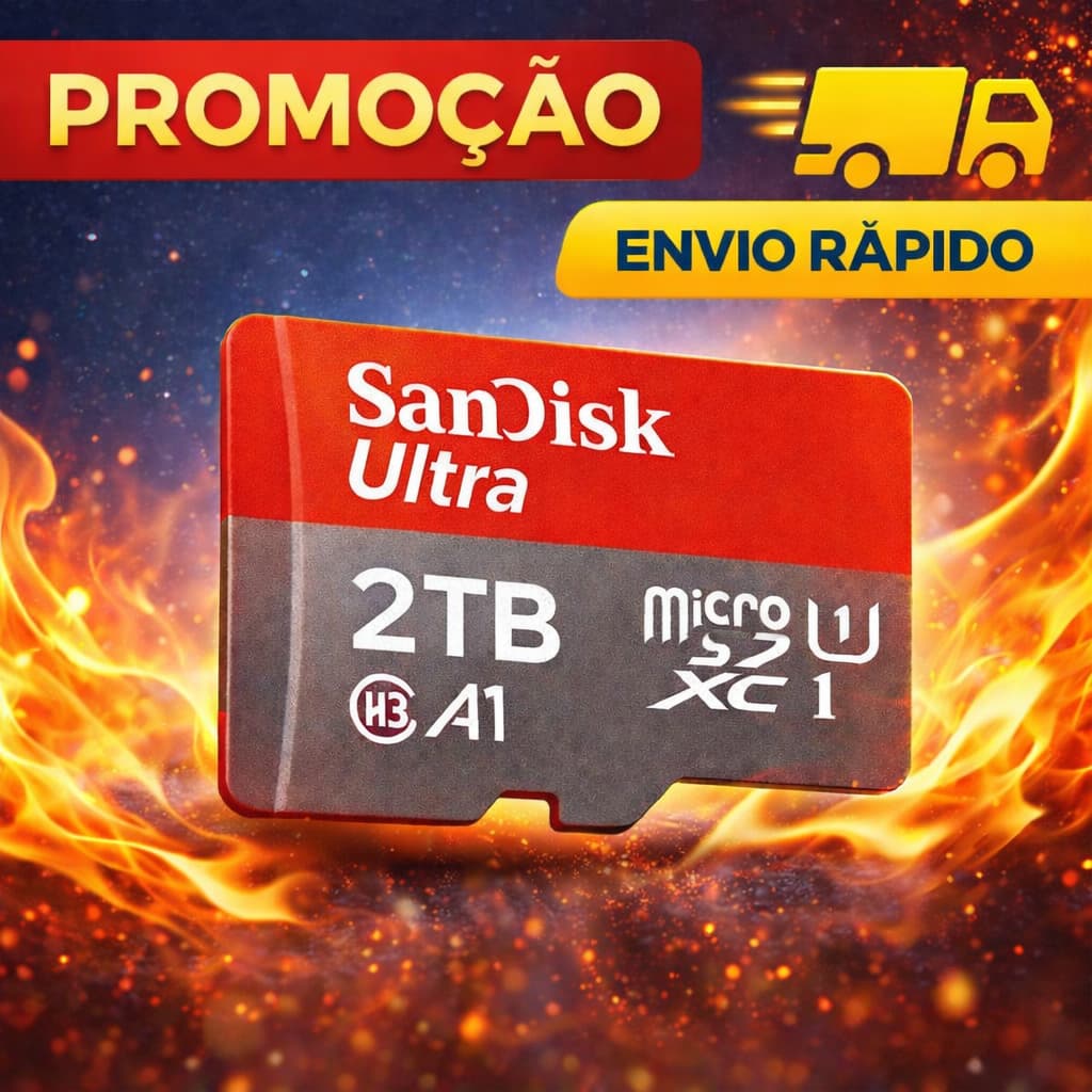 Cartão de Memória Sandisk Ultra A1 1024GB 1TB 2TB Classe 10 Micro SD Card