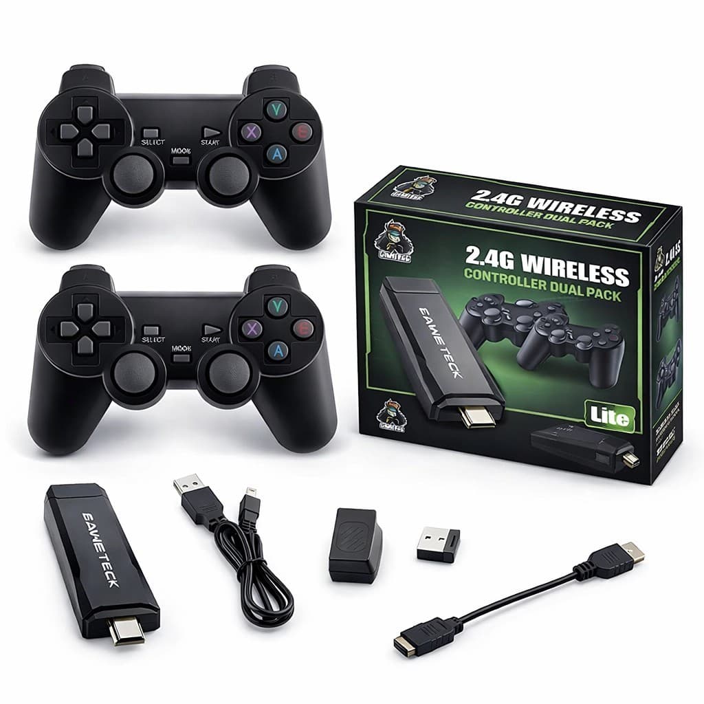 Video Game Stick 4K Original 64G - 10.000 Jogos e Controle Sem Fio