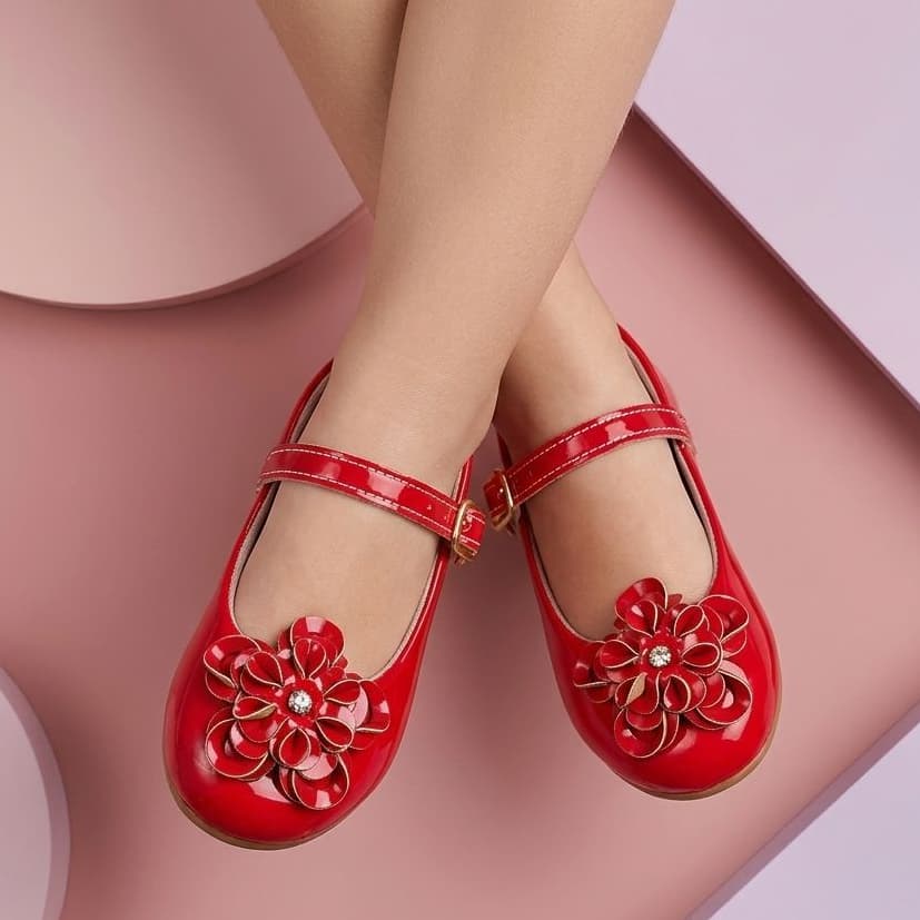 Sapatilha boneca menina infantil feminina festa batizado confortavel 20 ao 34