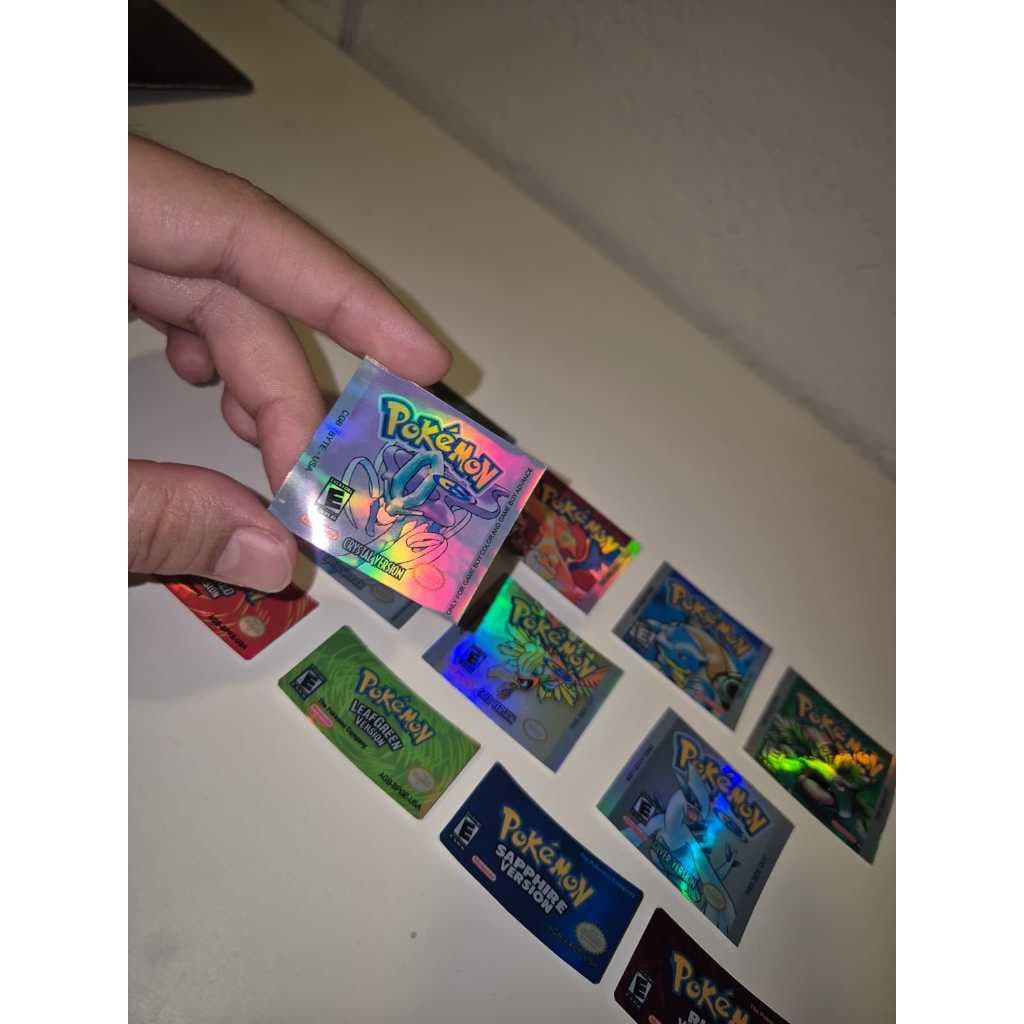 label holográfica para gbc gba gameboy color advance e classic