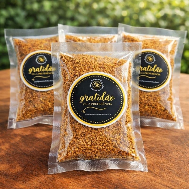 PÓLEN APÍCULA DESIDRATADO TRITURADO PARA ABELHAS SEM FERRÃO