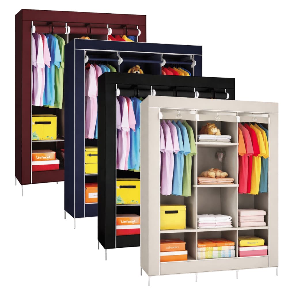 Guarda Roupa Dobrável Portátil Organizador de Roupas Multiuso Roupeiro Solteiro e Casal Pratica