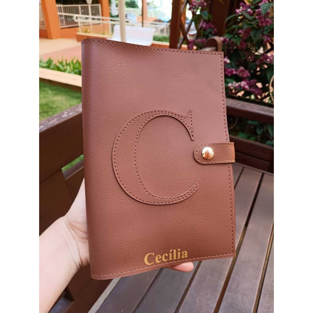 Capa para caderneta de vacinação personalizado com nome e iniciais